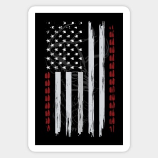 USA Deer Hunter Flag Sticker